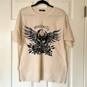 FB Sister “Watch Me Fly” Graphic Tee | New Yorker | Dark Romance Streetwear